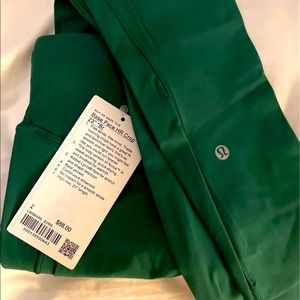 Lululemon base pace 23” size 2 Everglade green